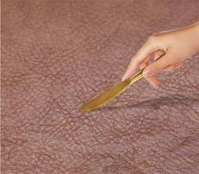 Jogo Americano em Couro + Porta Copo