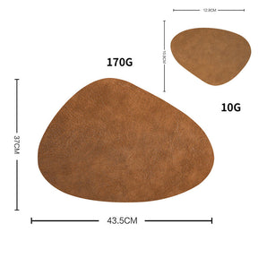 Jogo Americano em Couro + Porta Copo